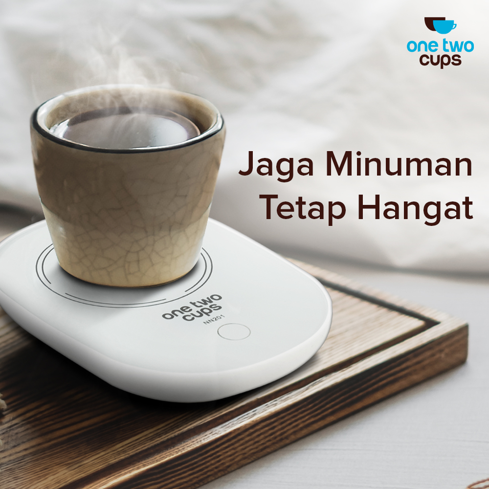 One Two Cups Tatakan Gelas Pemanas Coffee Cup Warmer Heating Pad 220V - NN201