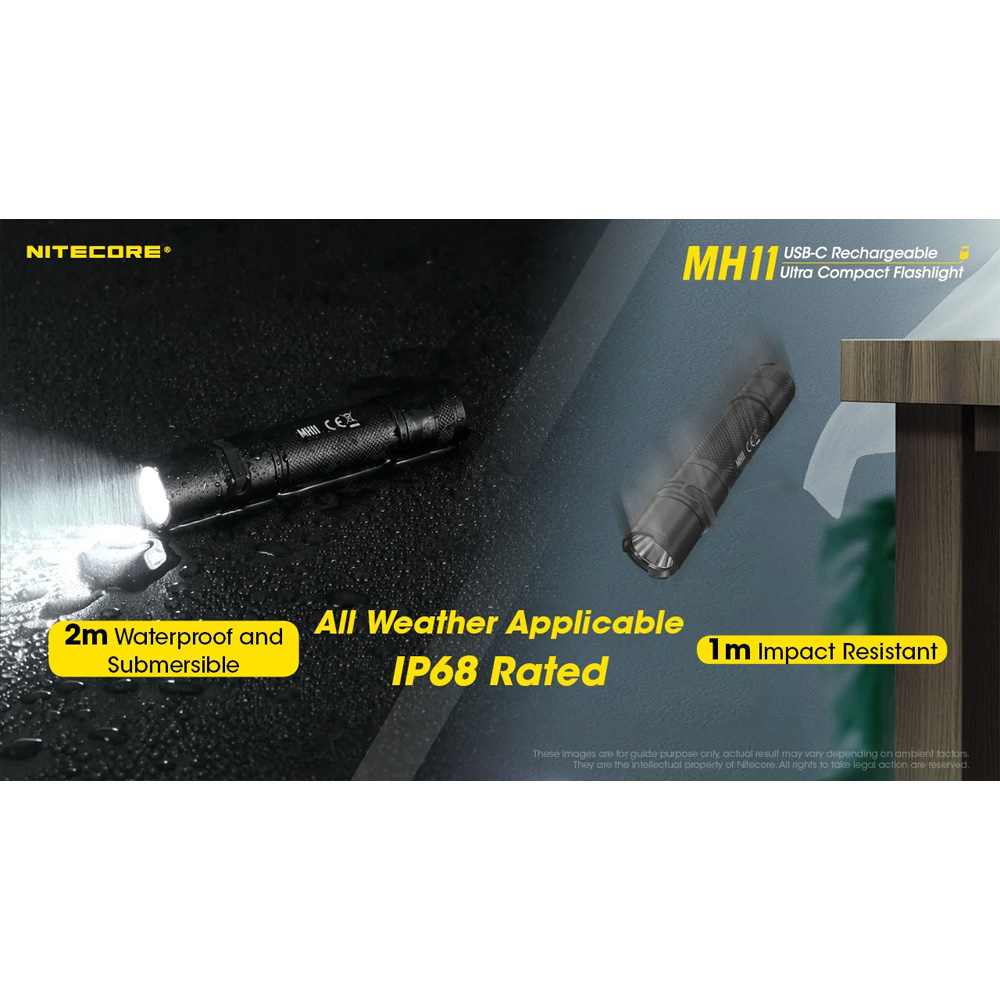 NITECORE Senter LED CREE XP-L2 V6 Tactical Waterproof IP68 1000lm - MH11