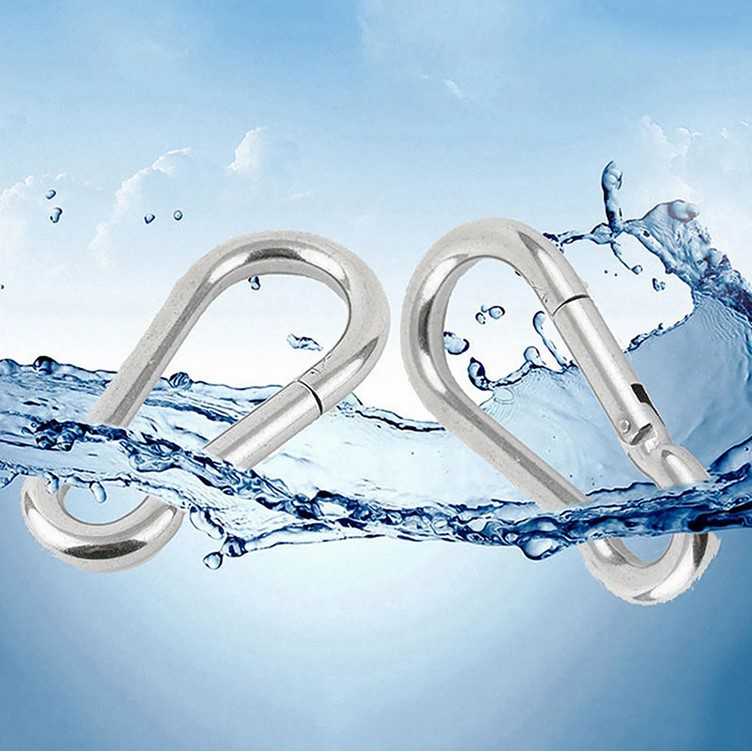 GYMTOP Carabiner Aluminium Snap Hook Gantungan Kunci Tas EDC Outdoor - 698 - Gambar 4