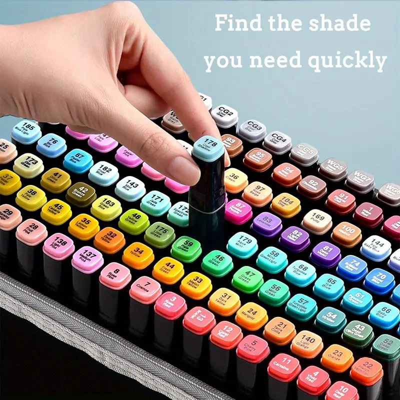 Toddi Spidol Dual Side Fine Art Brush Art Marker Set 40 Warna - CY-006