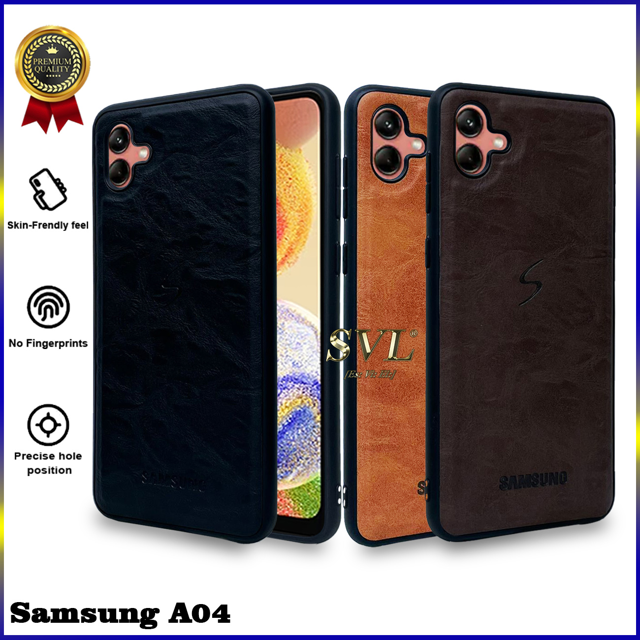 Samsung A04 Premium SVL Leather Hybrid Case Hardcase Softcase Kesing