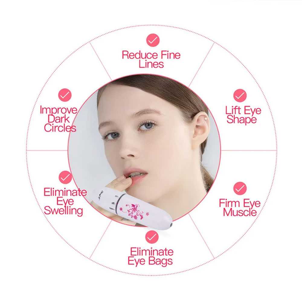Biutte.co Pena Pijat Mata Getar Eye Massager Face Lift Portable 0.5W - Mini 208 - Gambar 4