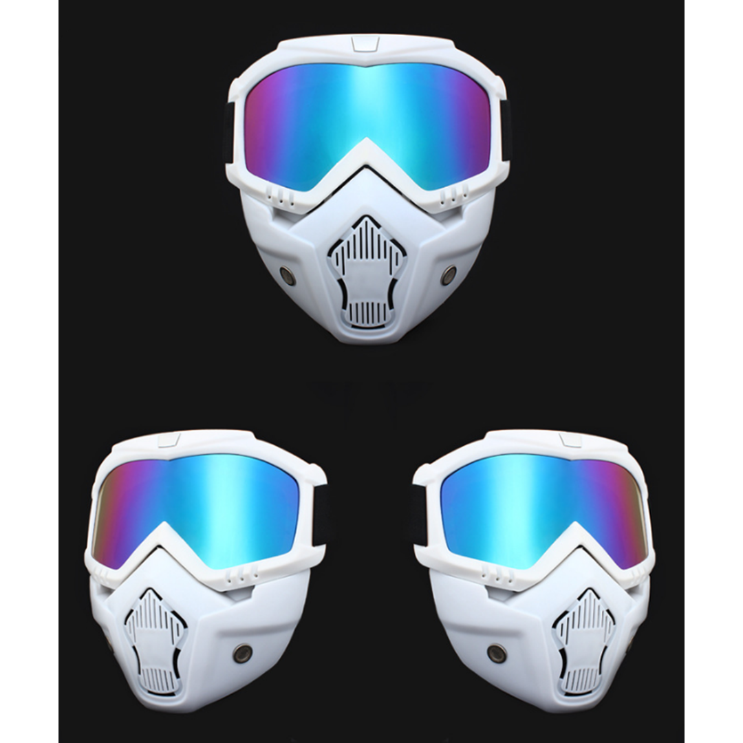 SYSTECH Kacamata Helm Motor Goggles Mouthpiece UV400 Windproof - DH-161
