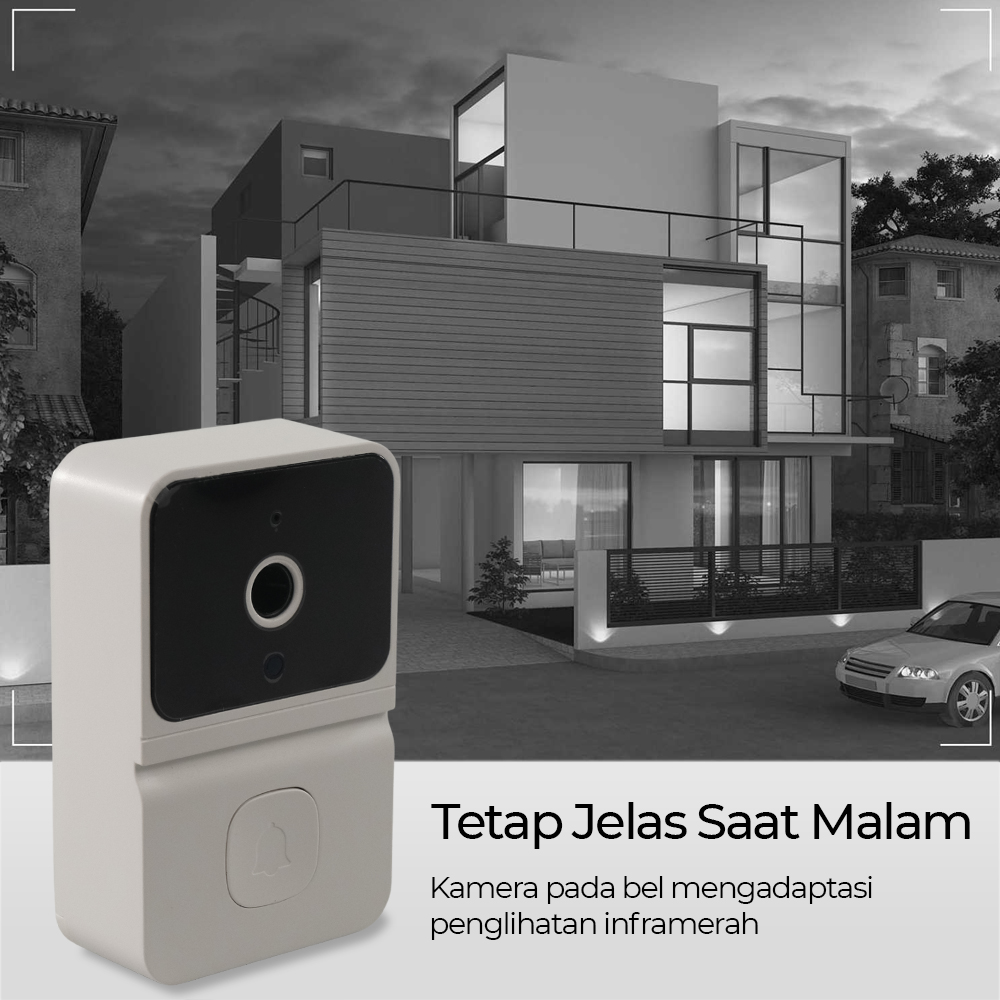 SUYING Bel Rumah Smart Doorbell Wireless Video HD WiFi Two Way Audio - DB433