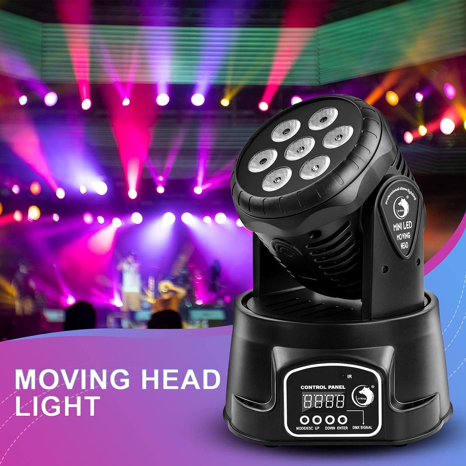 SHEHDS Lampu Sorot Panggung LED Spotlight Stage RGB DMX512 240V 150W - SHE-0718