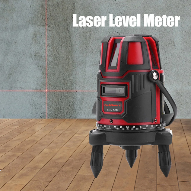 Taffware Mesin Self Leveling 5 Line Laser Red Beam Infrared 4D - LD-500