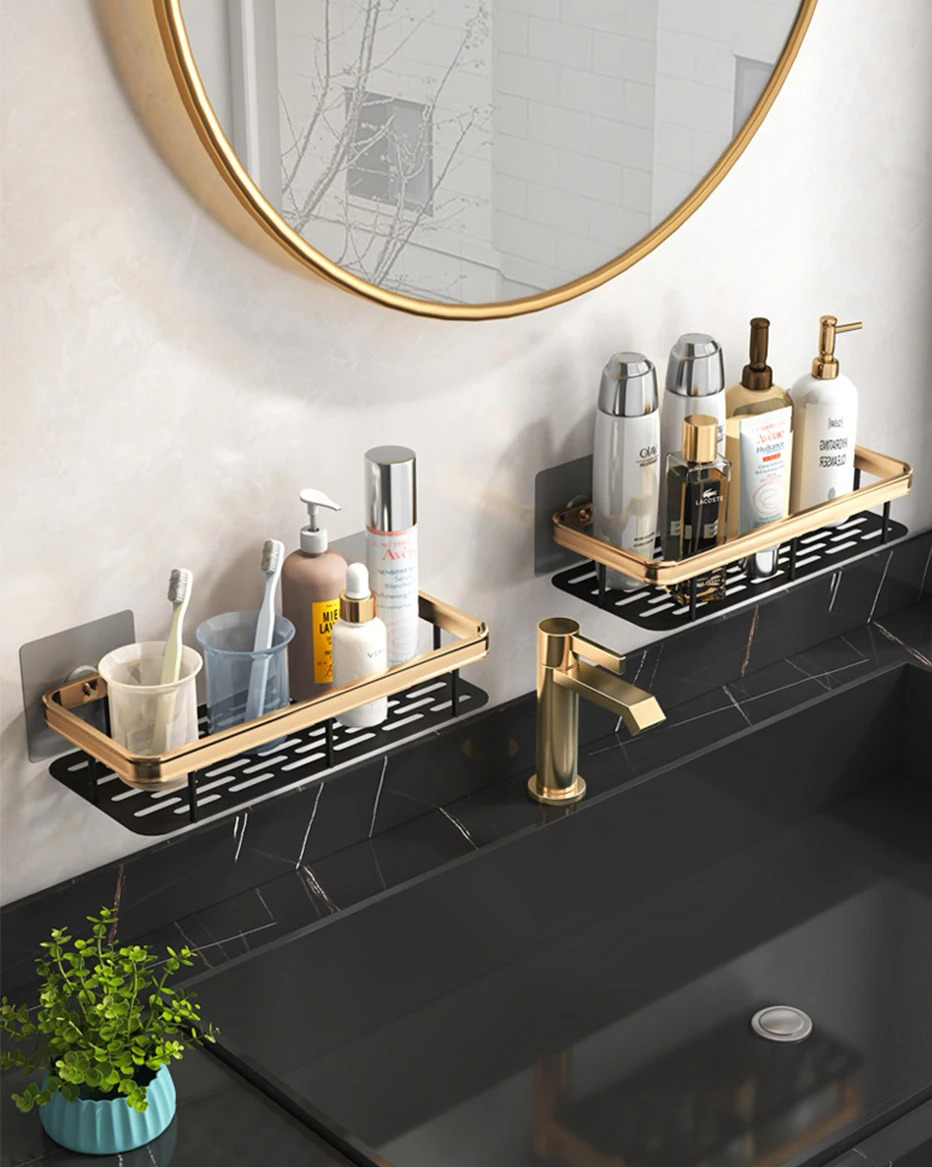 PEISI Rak Gantung Kamar Mandi Bathroom Organizer Rack Aluminium - SH242