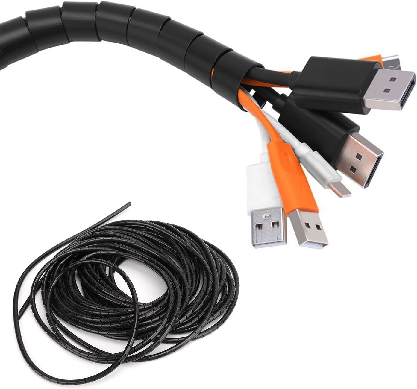 HEGEZHENG Spiral Pembungkus Pelindung Kabel Listrik Cable Organizer - HPS-60