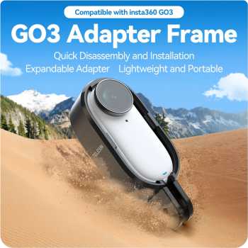 TELESIN Adapter Plastic Frame Case Insta360 GO 3 Pelindung Kamera Aksi - IS-CFR-003