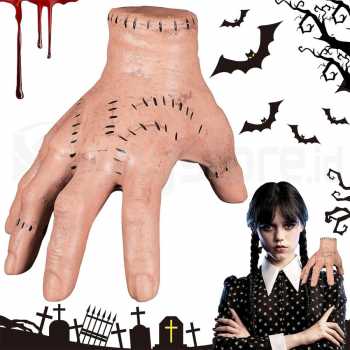 Wednesday Hand Tangan Palsu Addams Family Pesta Halloween Horror Prank