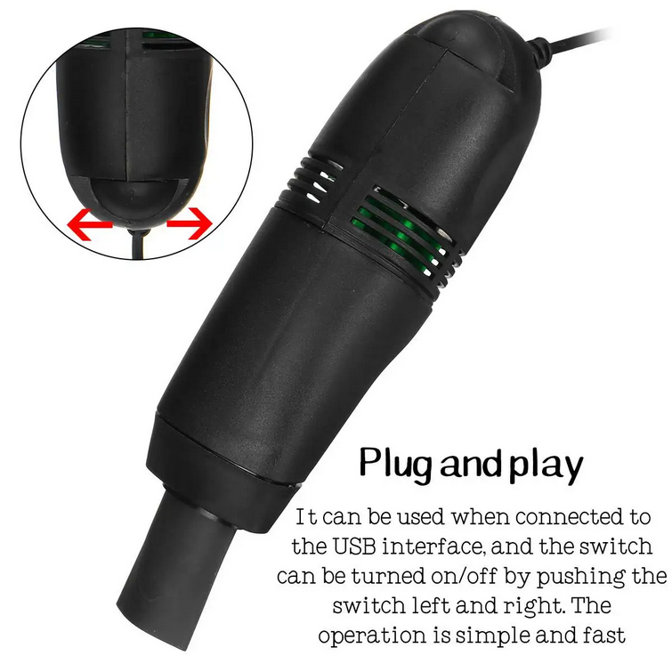HARKO Mini Vacuum Cleaner USB Pembersih Debu Keyboard Laptop PC - FD-368