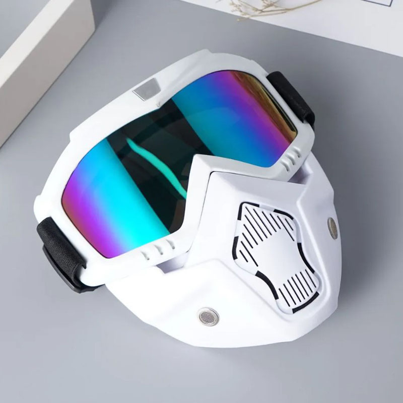 SYSTECH Kacamata Helm Motor Goggles Mouthpiece UV400 Windproof - DH-161