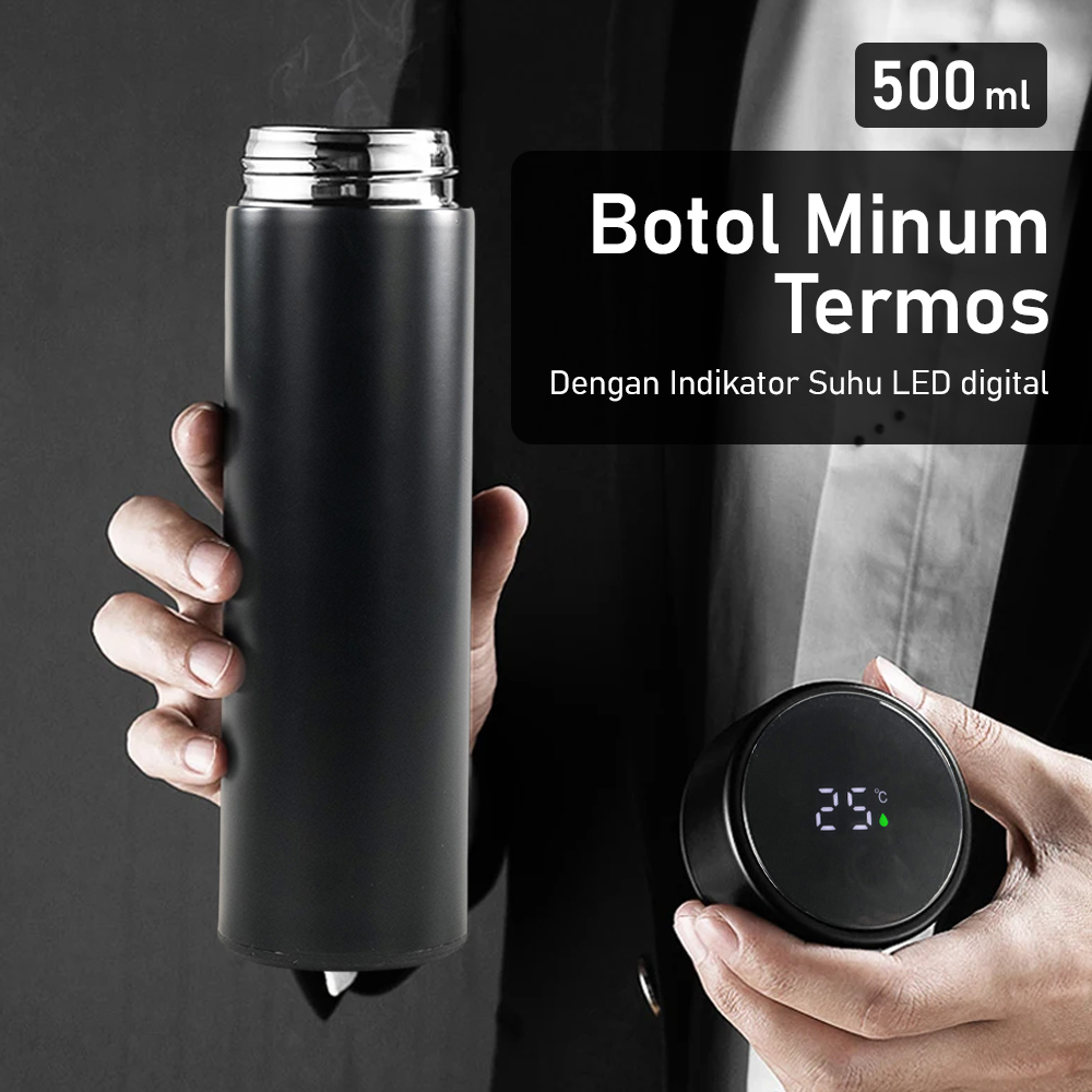 Sumory Botol Minum Termos LED Digital Temperature 500ml - CHEN-A001