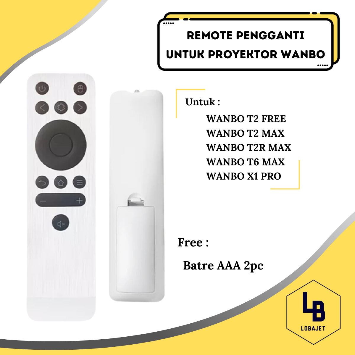 Jual WANBO Universal Remote for WANBO Projector Remote
