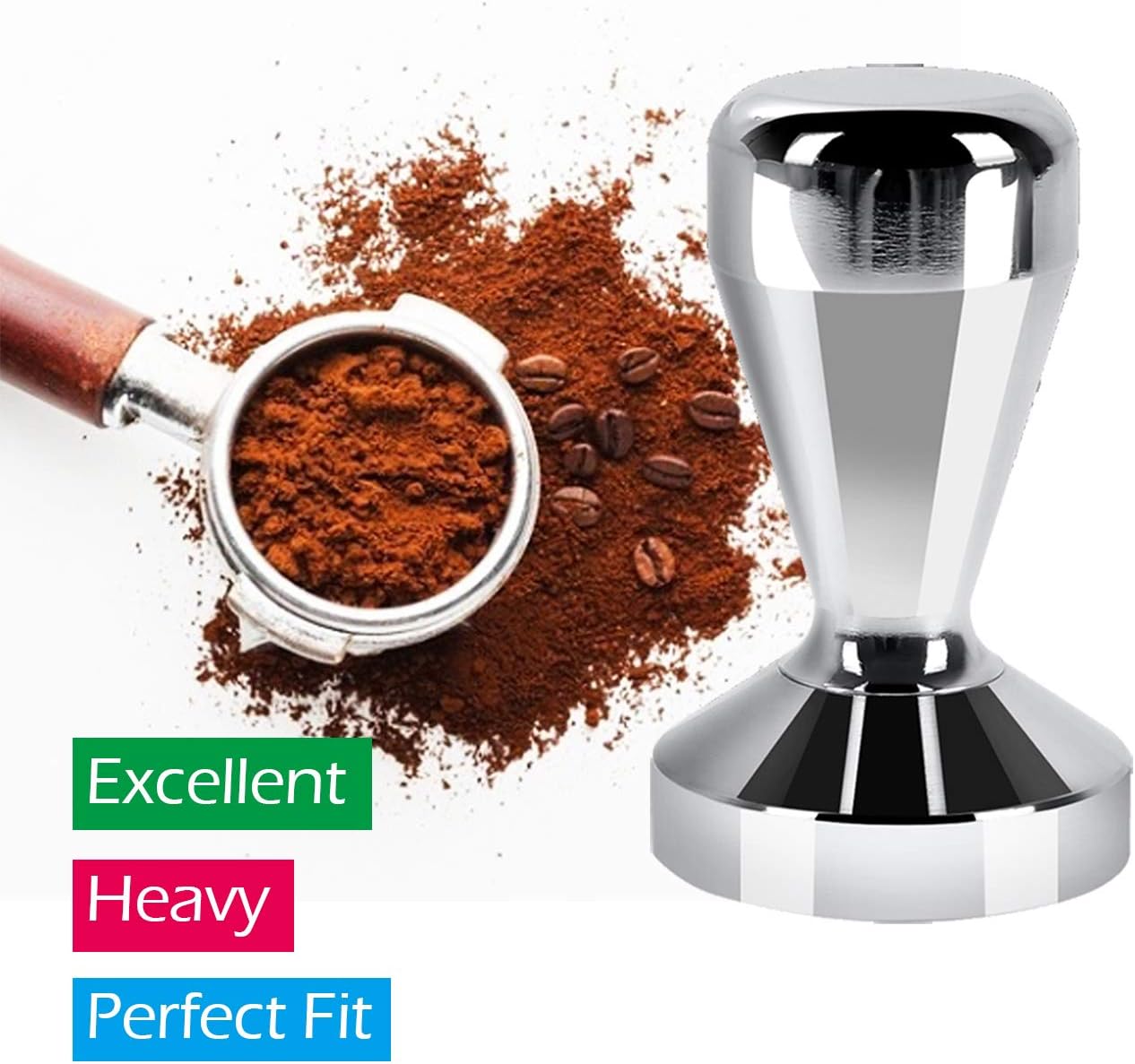 One Two Cups Tamper Kopi Espresso Flat Stainless Steel 5cm - SS51