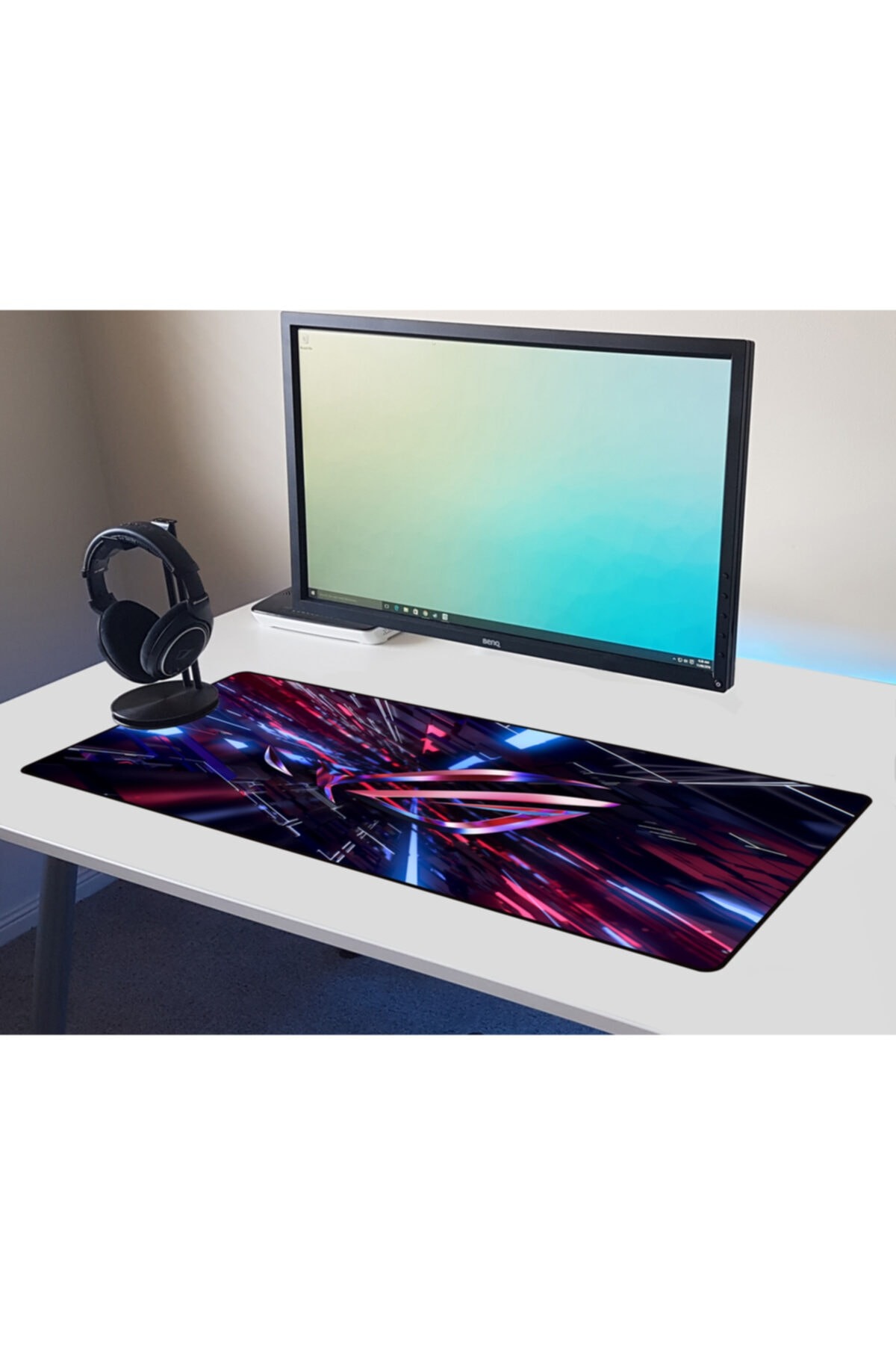 TaffGO Mouse Pad Rubber ASUS ROG Logo Anti Slip 400x800x2mm - K-48
