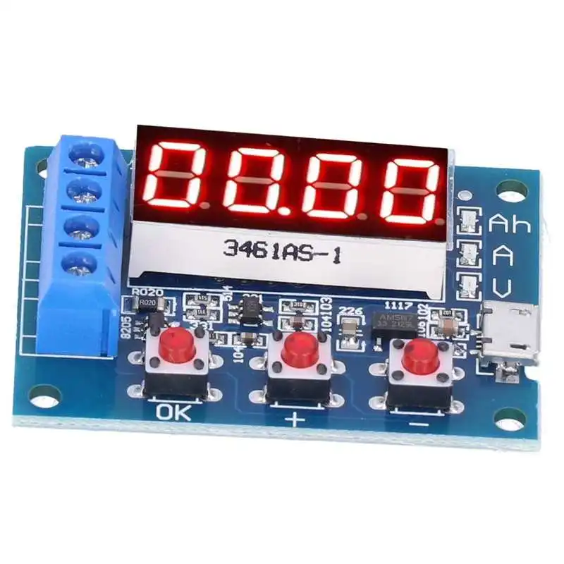 ZHIYU Battery Capacity Meter Discharge Tester 1.5v-12v for 18650 - HW-586