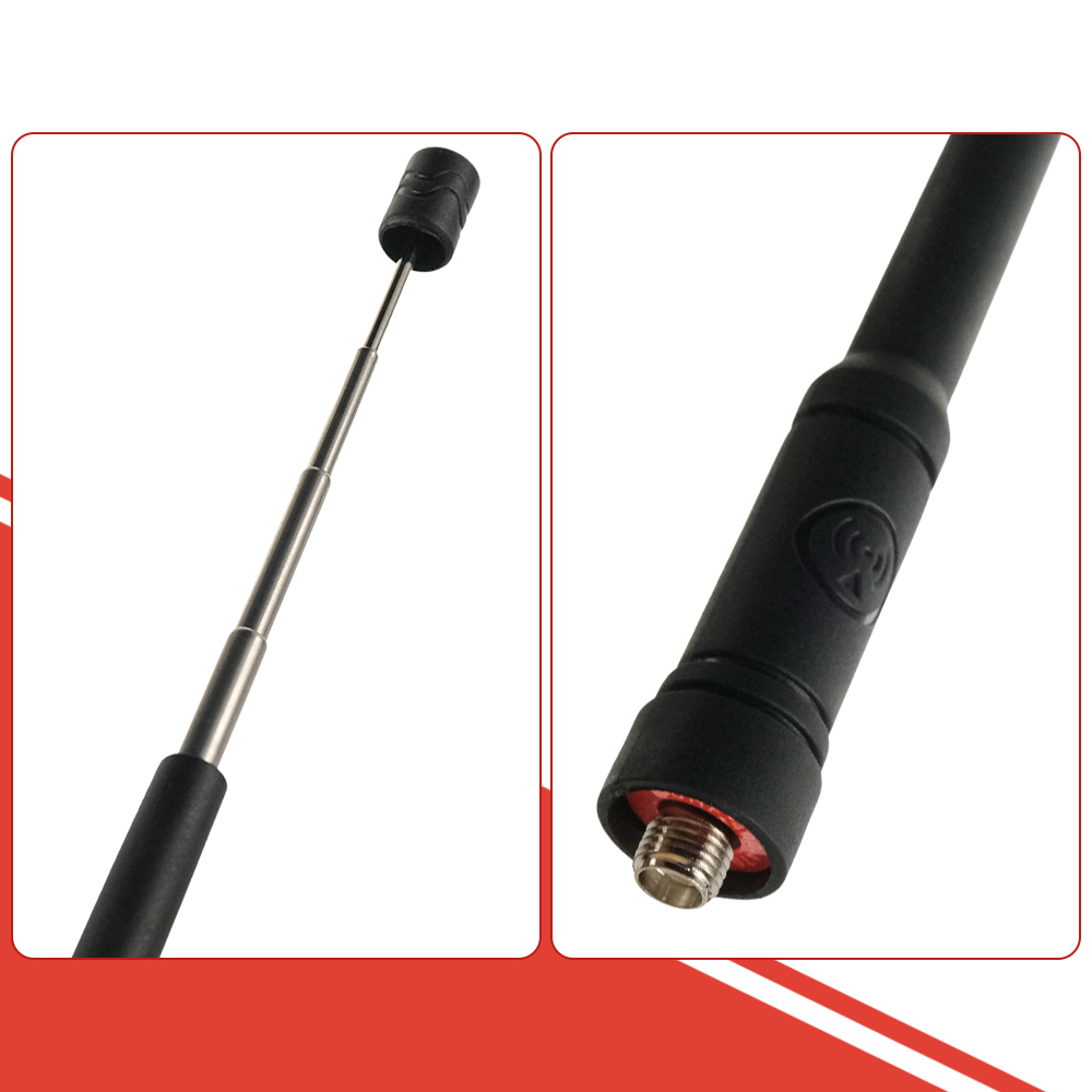Taffware Antena Walkie Talkie SMA-F UHF/VHF 400-470MHz for UV-5R UV-82