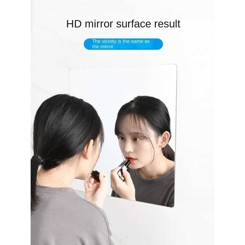 LEVO Cermin Akrilik DIY Bathroom Mirrors Acrylic Wall Decorations - L01 - Gambar 2