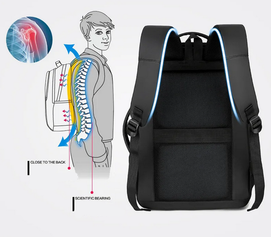 Rightsure Tas Ransel Laptop Backpack 15.6 Inch with USB Port - 1905