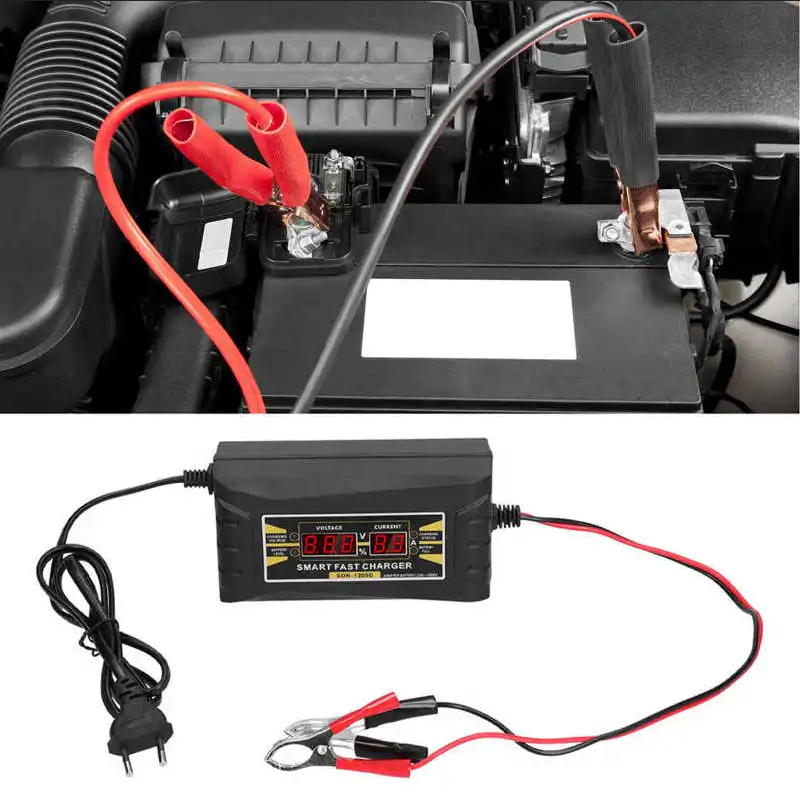 SUNCHONGLIC Charger Aki Mobil Motor Intelligent Battery Charger 12V 6A - FON-1206D