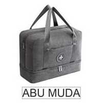 Jual Korea Denim Travel Bag Travel Organizer Tote Tas Shoulder