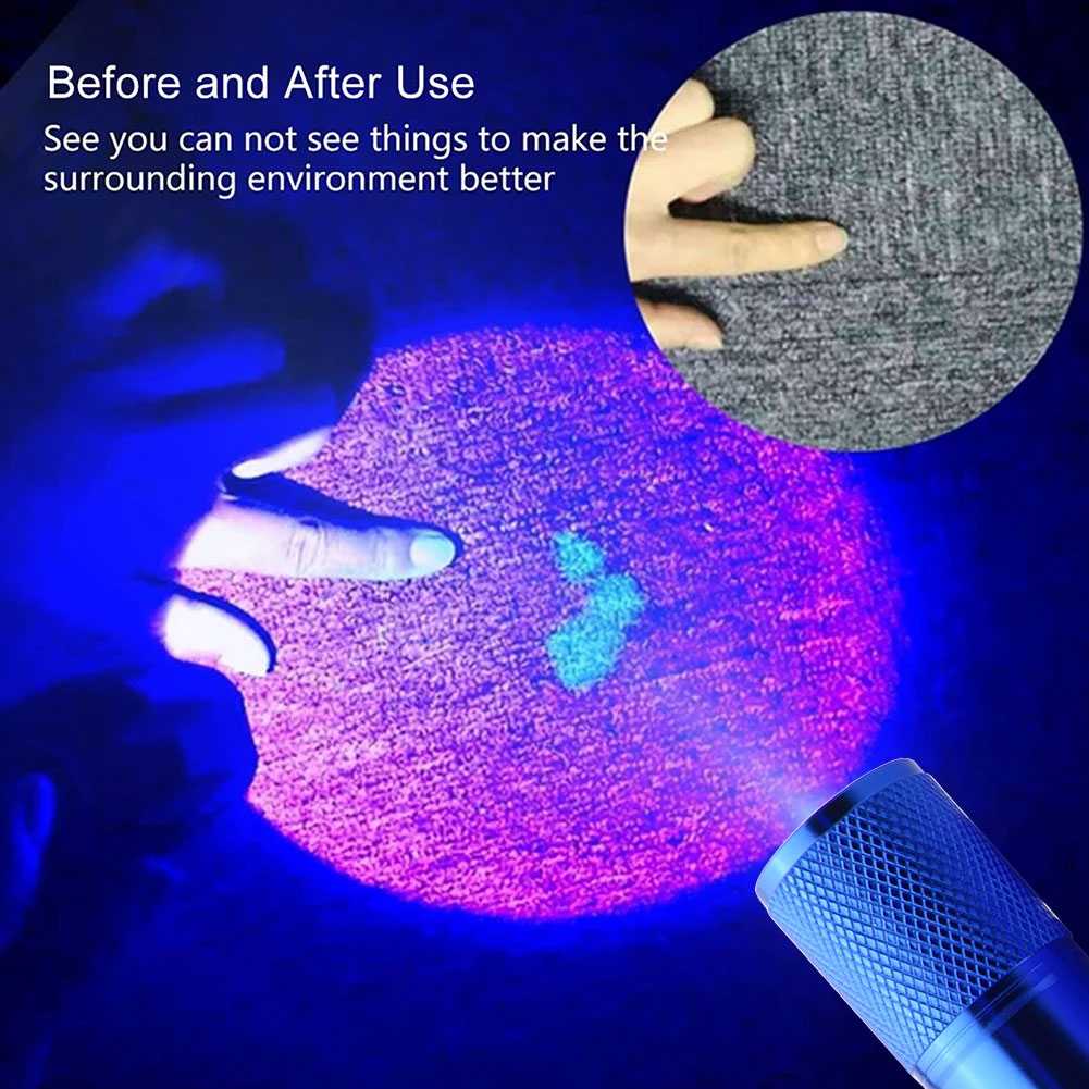 TaffLED Senter UV Ultraviolet Mini Flashlight 400nm 9 LED - UV-395 - Gambar 6