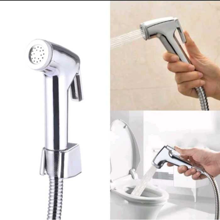 Jual Jet Shower Kloset Toilet set 3Pcs Selang Flexible Bidet