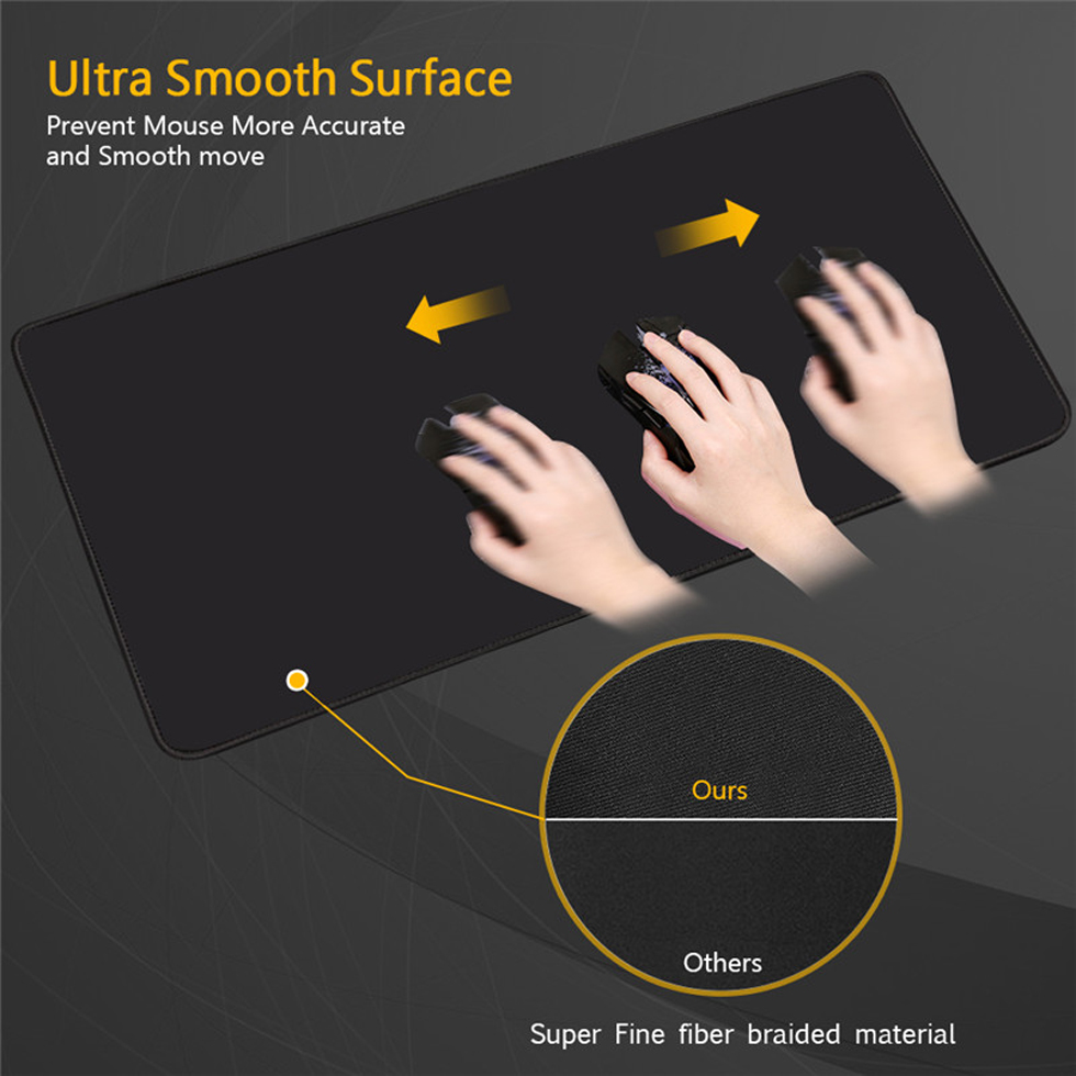 Taffware Gaming Mouse Pad XL Desk Mat Polos Anti Slip Waterproof - MP001