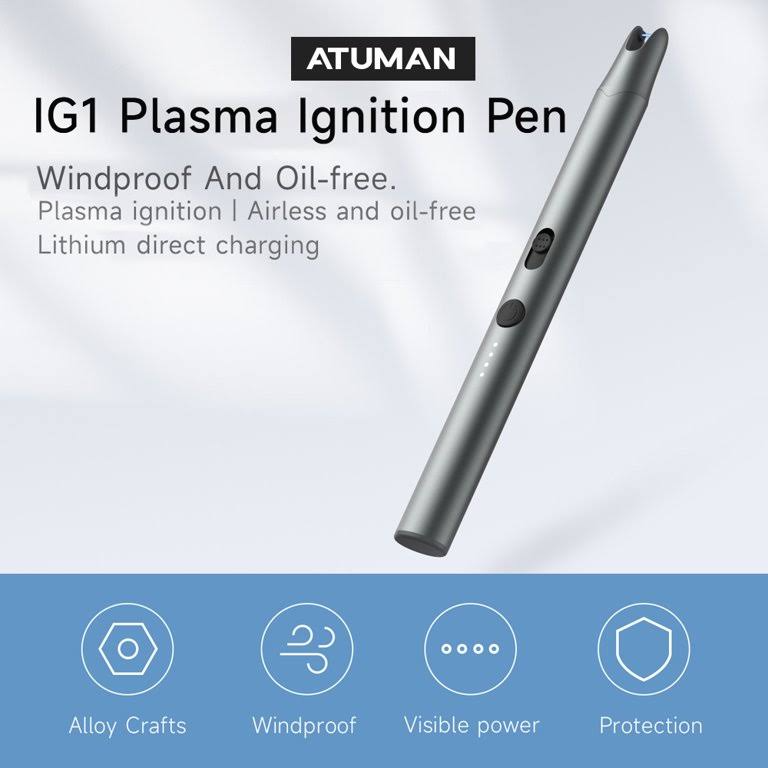 ATuMan Korek Api Elektrik Plasma Ignition Lighter Pen Windproof - IG1