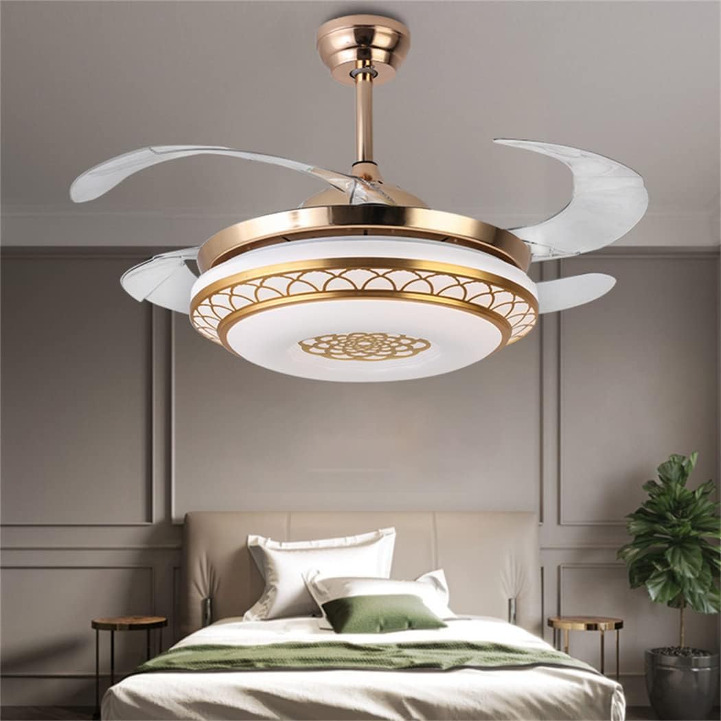 SOVE Kipas Angin Gantung Lampu LED Tri Color with Remote Control - LCH-28