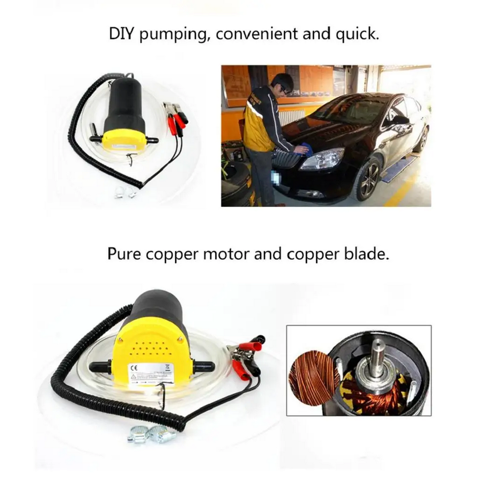 S AMP Pompa Elektrik Transfer Oli Mobil Fluid Oil Extractor Pump 12V - A3