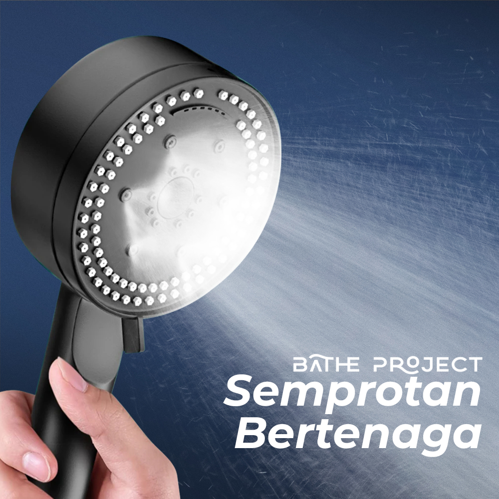 BATHE PROJECT Kepala Shower Mandi One-Key Stop 8 Mode Adjustable - SH28