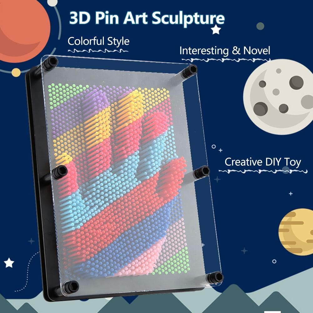 Pinart Mainan Cetakan 3D Pin Art Clone Sculpture Needle Painting - YY20