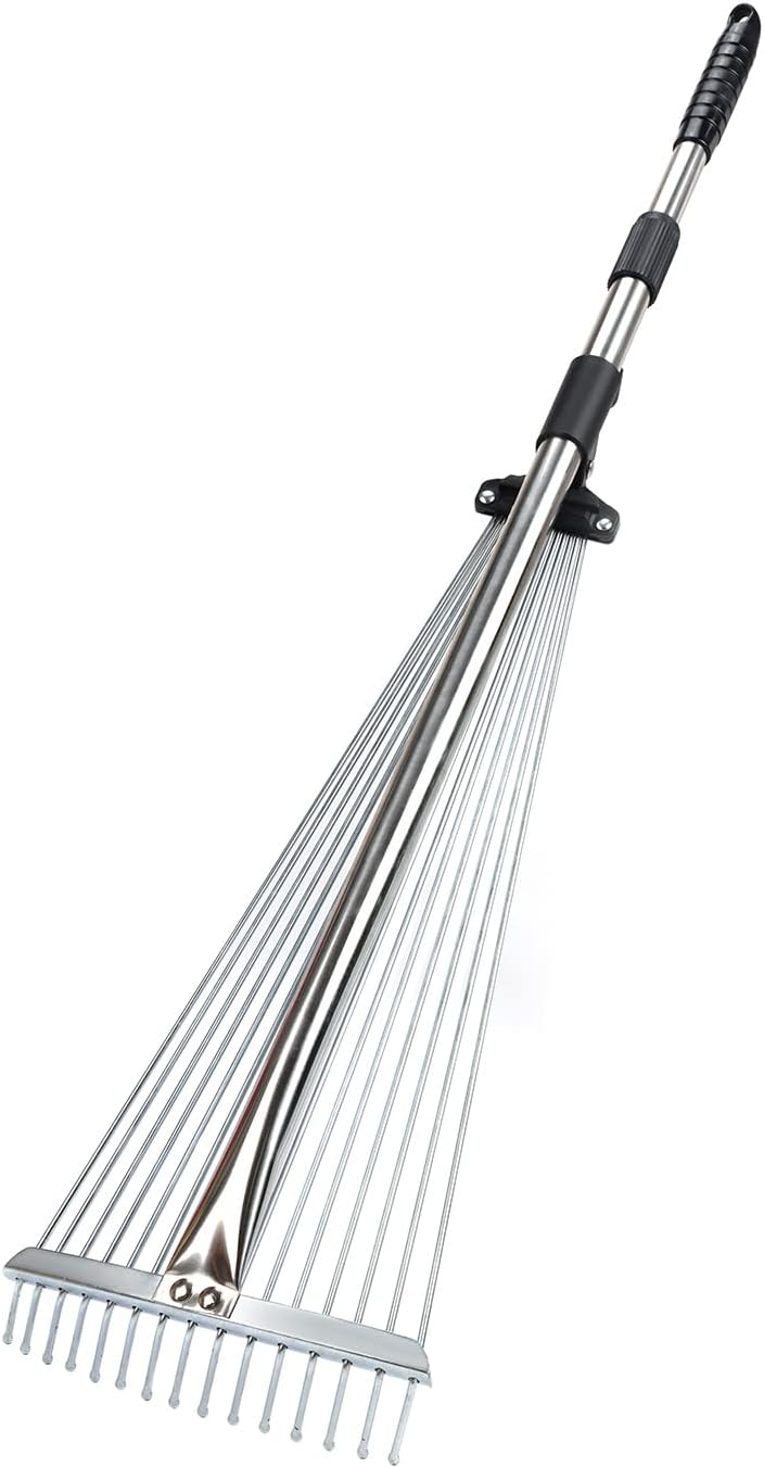 ISFRIDAY Sapu Garuk Taman Garden Leaf Rake Carbon Steel 15 Teeth - IS-15