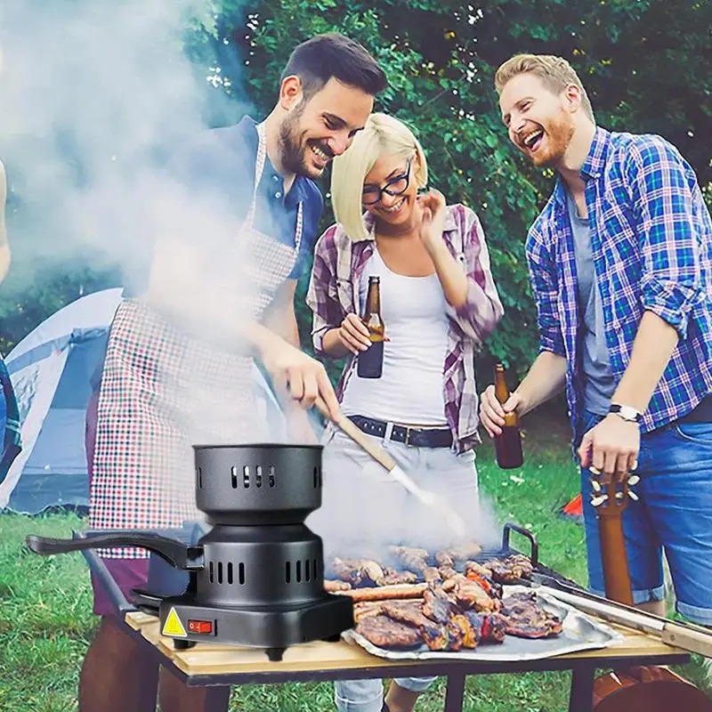 JZ Kompor Listrik Mini Pemanas Arang Hookah BBQ Charcoal Burner 500W - ZD-A016