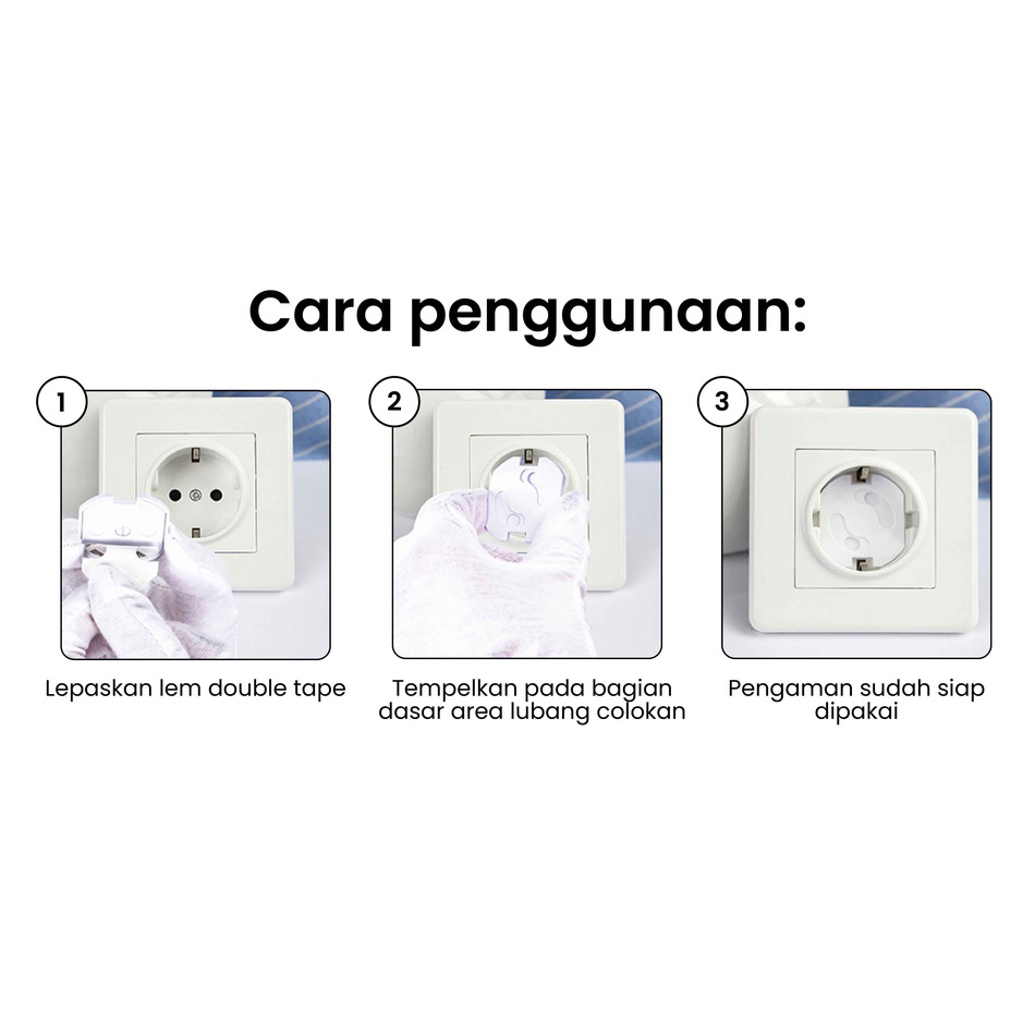Safety Socket Plug Listrik EU Spring Style - ZC6001