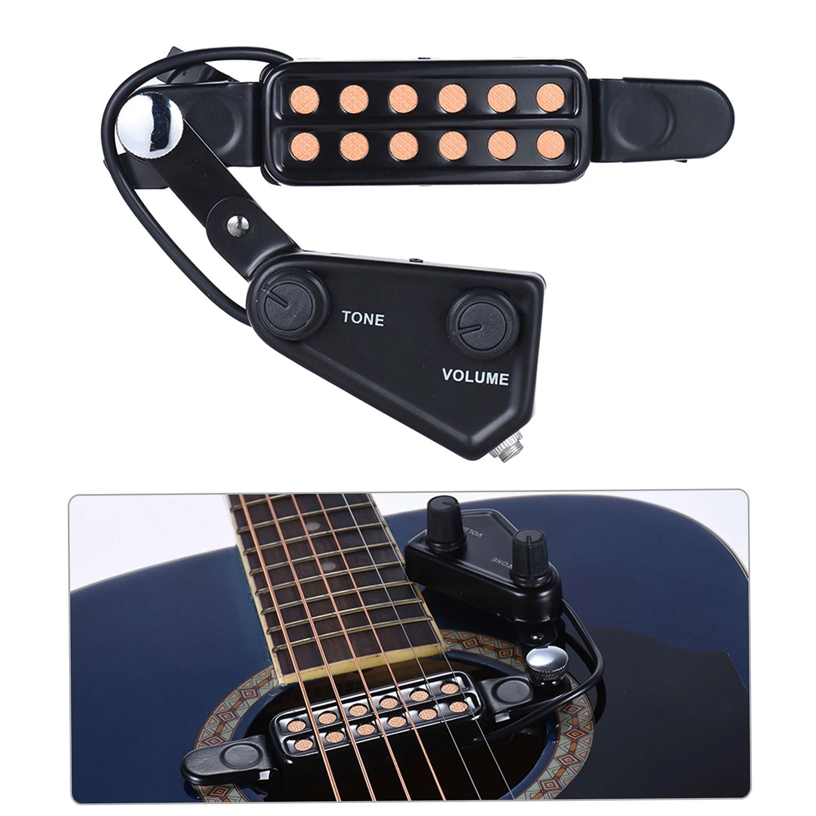 TaffSTUDIO Pickup Gitar Akustik With Tone Volume Control - P-011