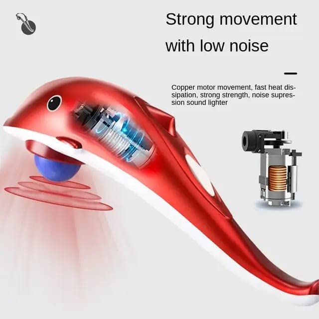 Qingfeng Alat Pijat Elektrik Dolphin Massager Shoulder Vibration USB - HK668