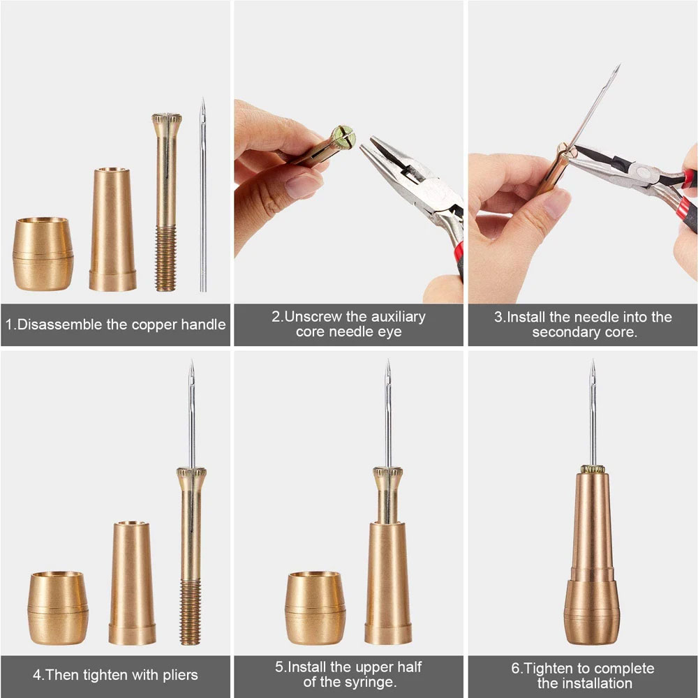 ICOBBLER Alat Jahit Sepatu Canvas Kulit Repair Stitcher Tool - RX069