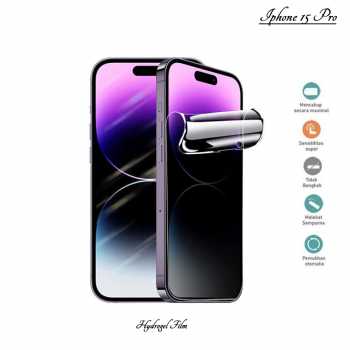 Jual Screen Protector Hydrogel For iPhone 15 Pro Hidrogel Anti
