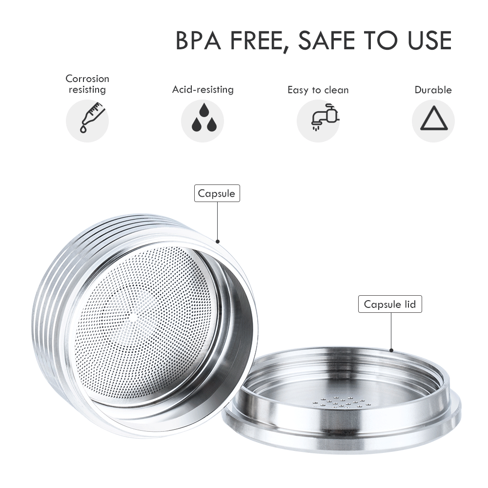 iCafilas Kapsul Kopi Reusable Coffee Capsule for Delta Q Machine - DQ01