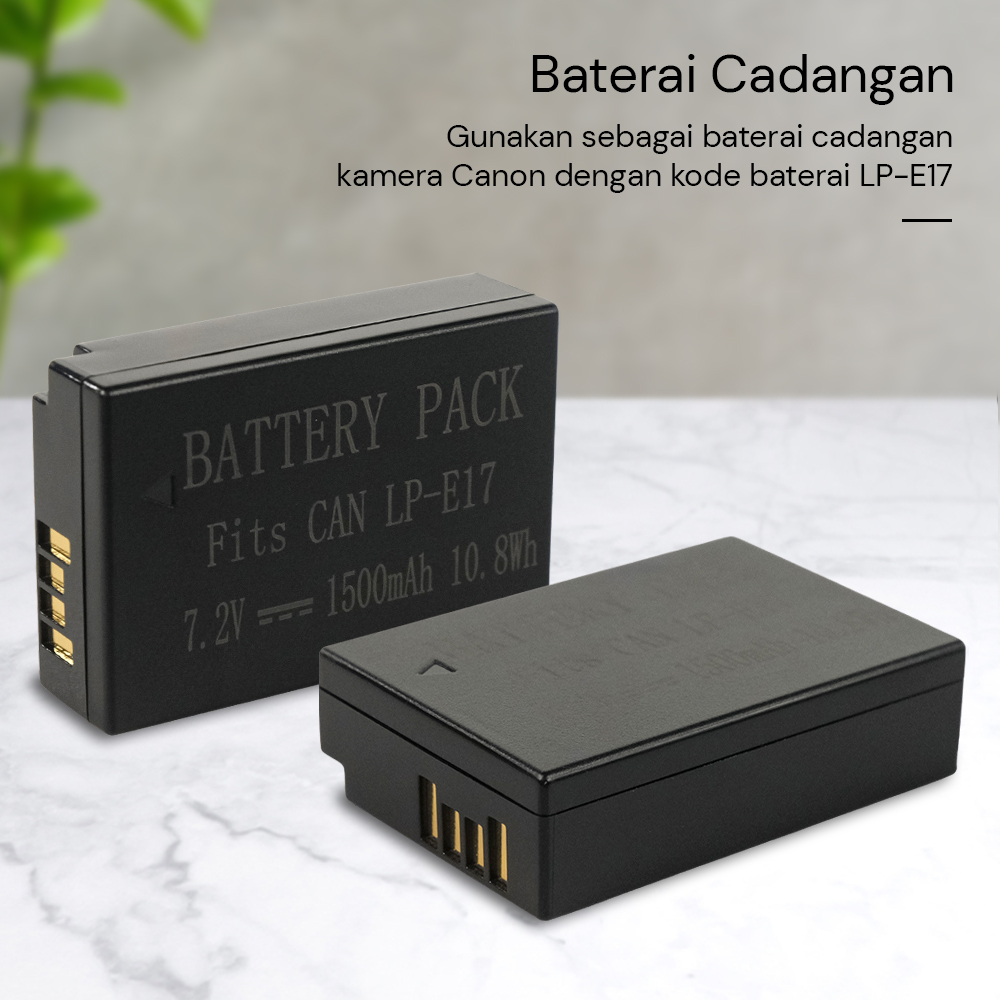 Baterai Kamera Battery Pack Replacement for Canon LP-E17 1500mAh