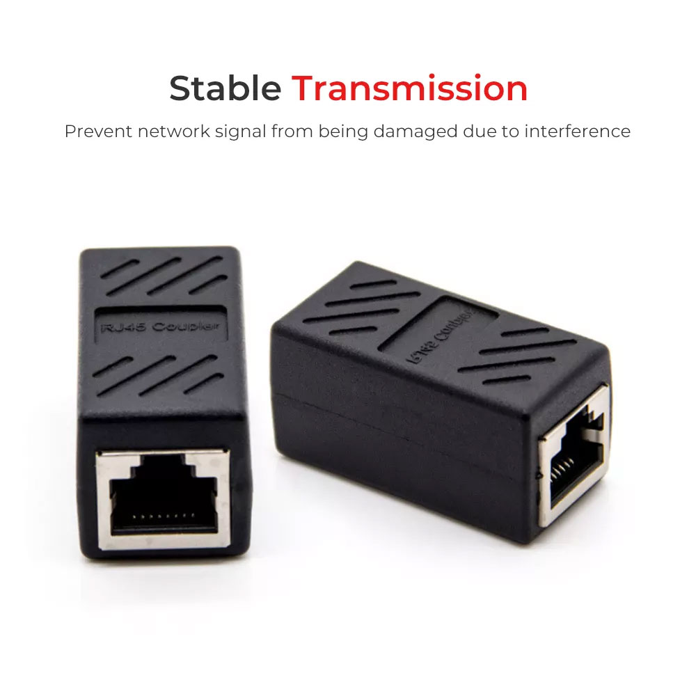 RJ45 Female to Female Cat 15A16A LAN Extension Adaptor Connector