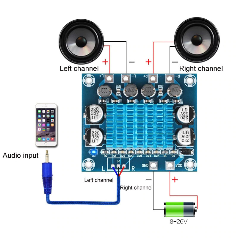 Tai&SH Digital Amplifier Board 30W x 2 TPA3110 - XH-A232