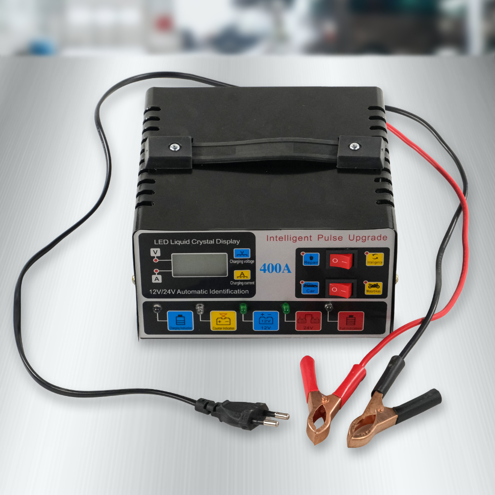 YQ Charger Aki Mobil Intelligent Battery Charger 12V/24V 400A - TR-20