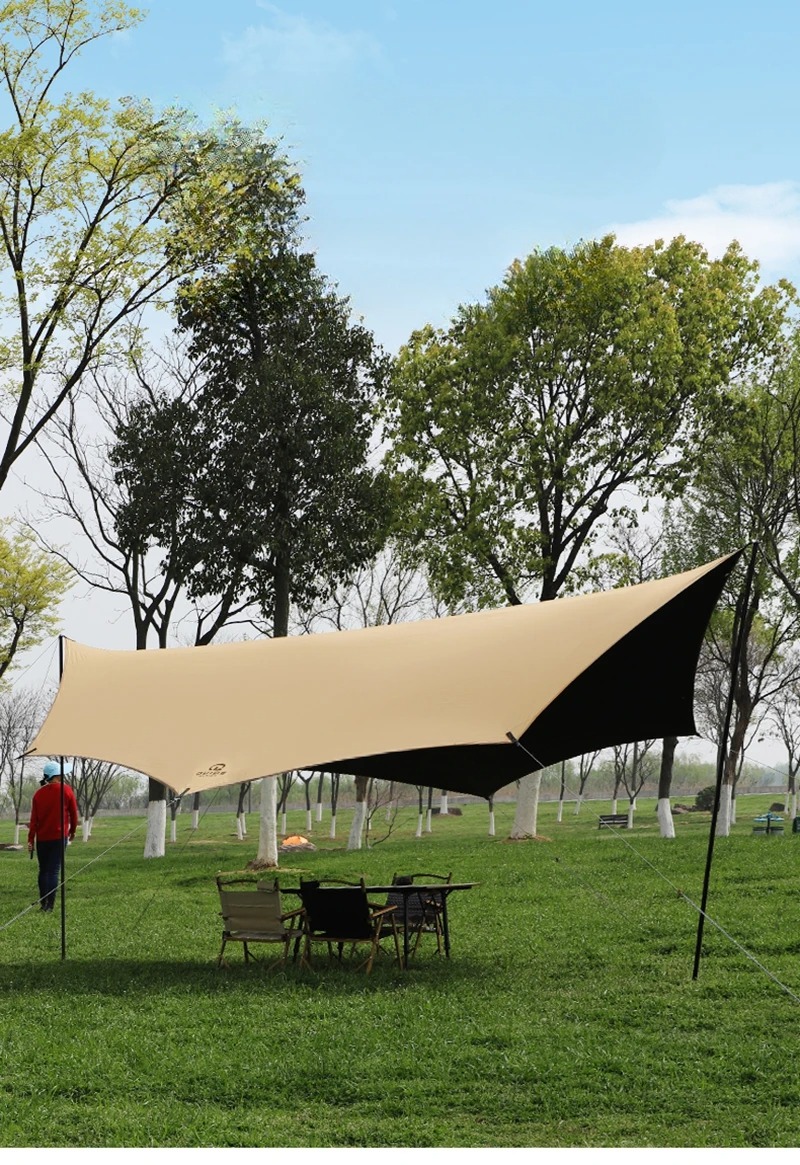 Joly Well Tenda Camping Kanopi Flysheet Octagon Rain Proof 5.4x3.2M - S-T138