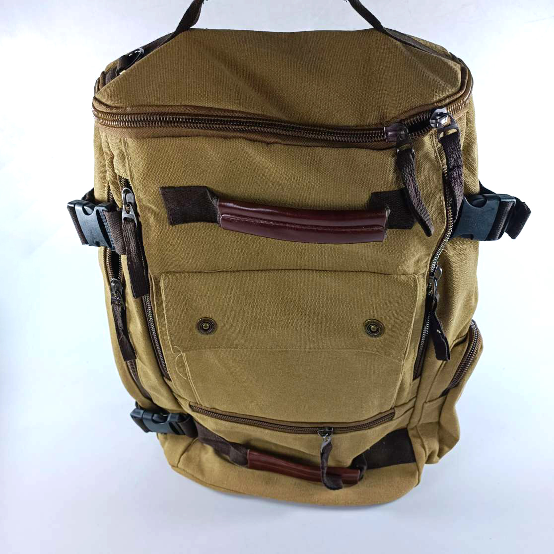 ZISMY Tas Ransel Canvas Backpack School Travel Bag Laptop 15.6 Inch - ZI-19