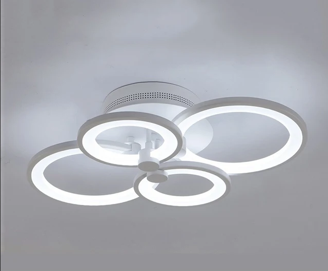 TaffLED Lampu LED Plafon Ceiling Dimmable 40W 4 Ring 3 in 1 Color - 0528