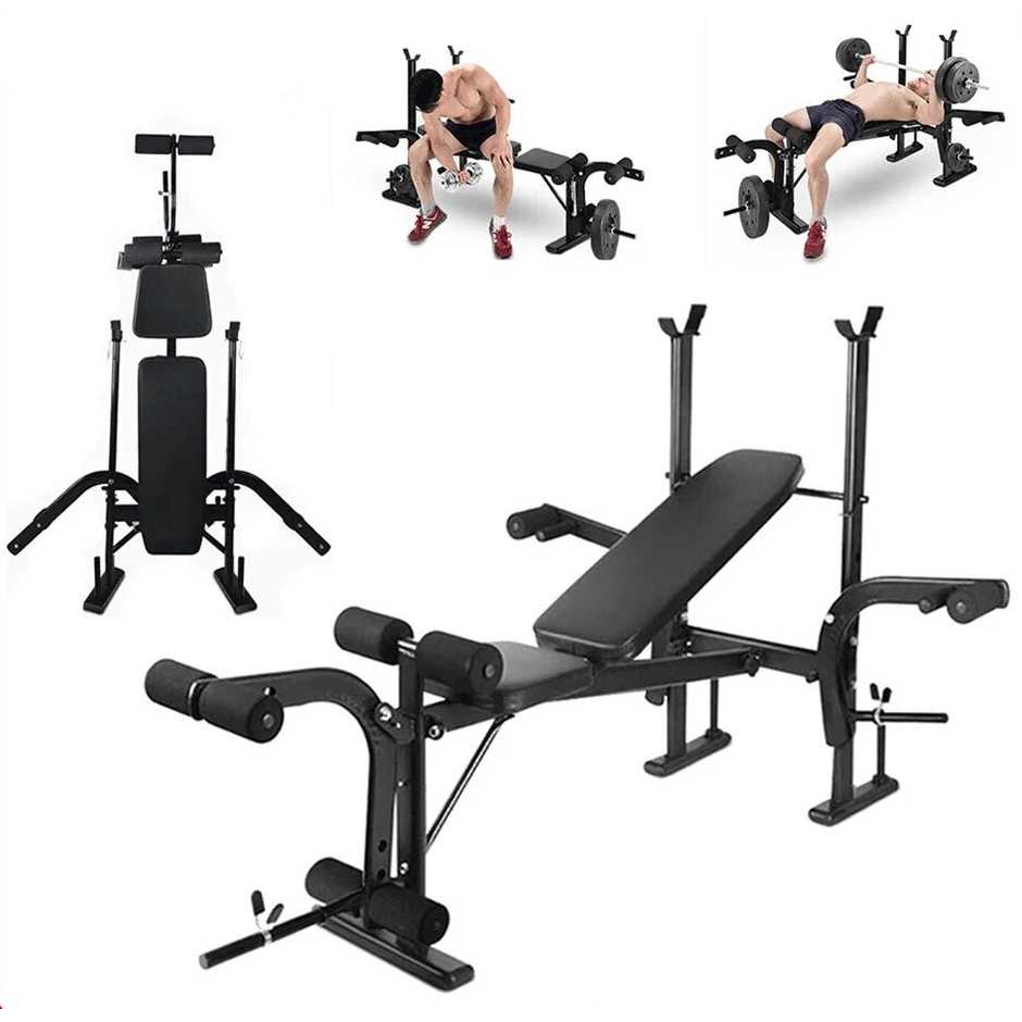 Jual Zerone Fitness Station Weight Bench Press Body Building Rig